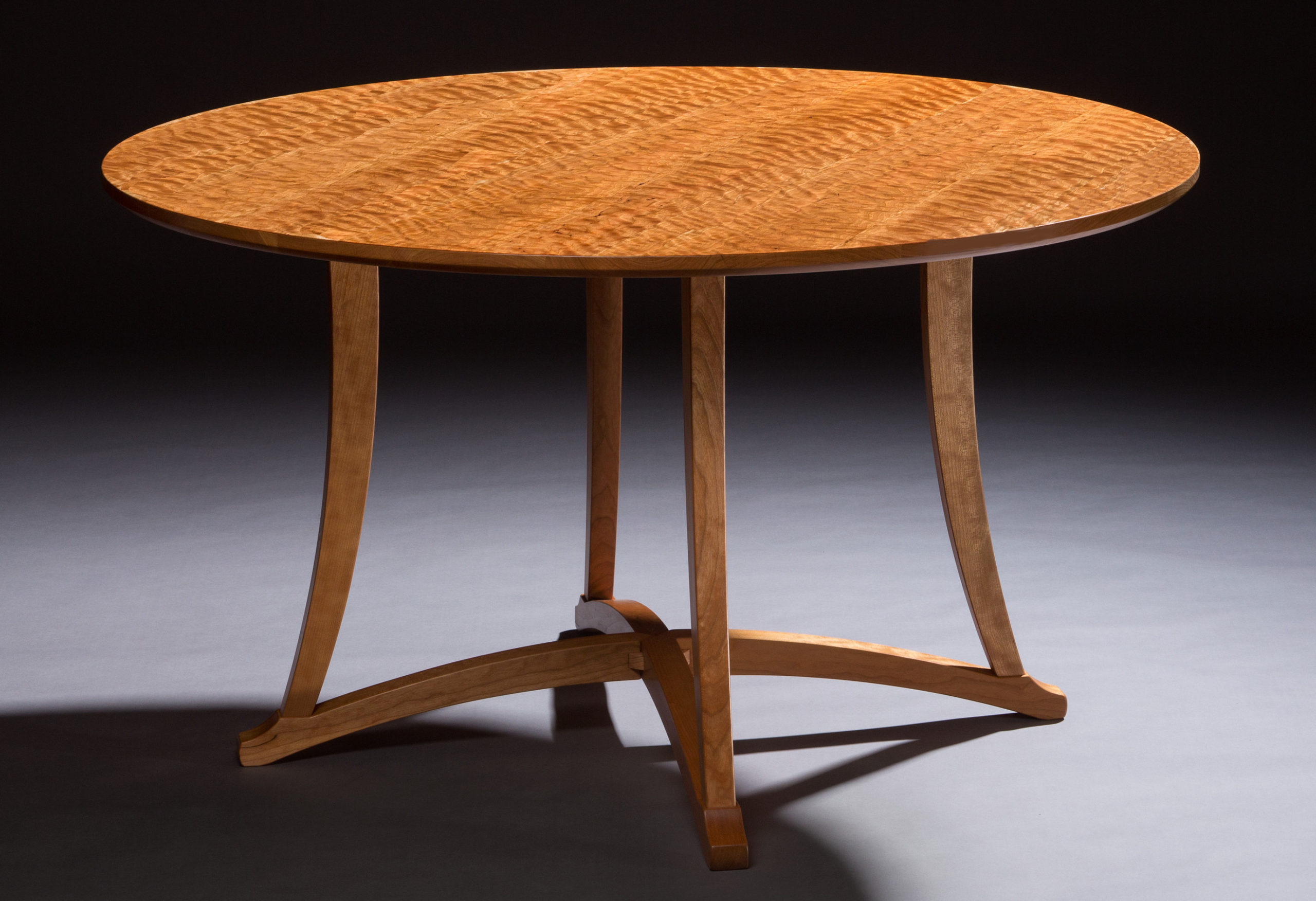 Curly Cherry Dining Table Timothy Coleman Furniture