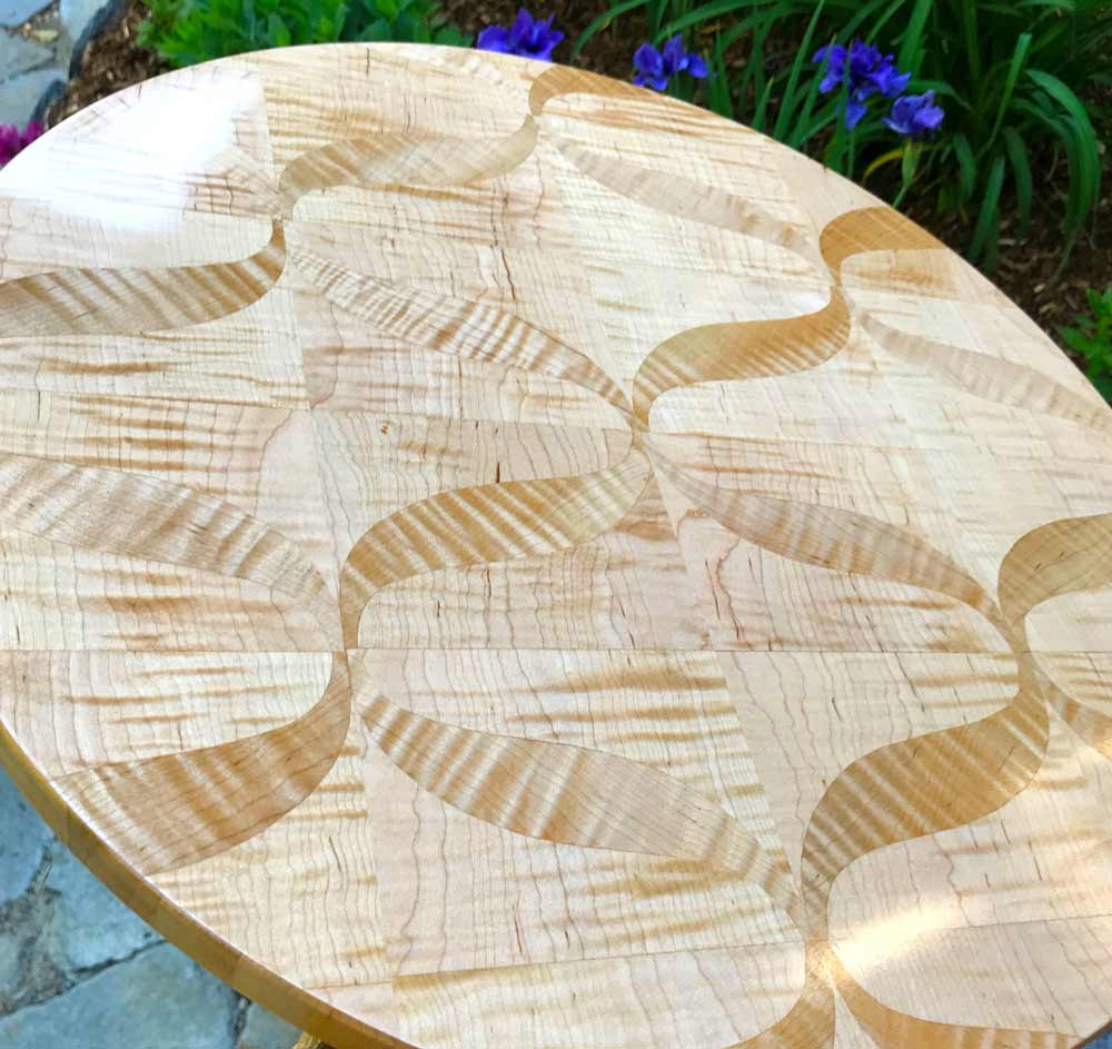 Marquetry Ribbon Table